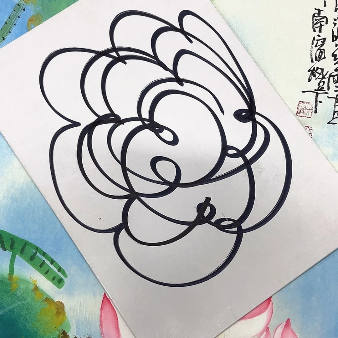 国画国画老师手绘作品