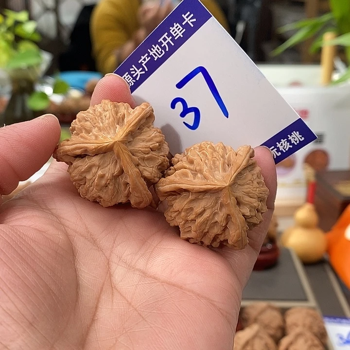 文玩核桃把件35天然盘山球奔37号