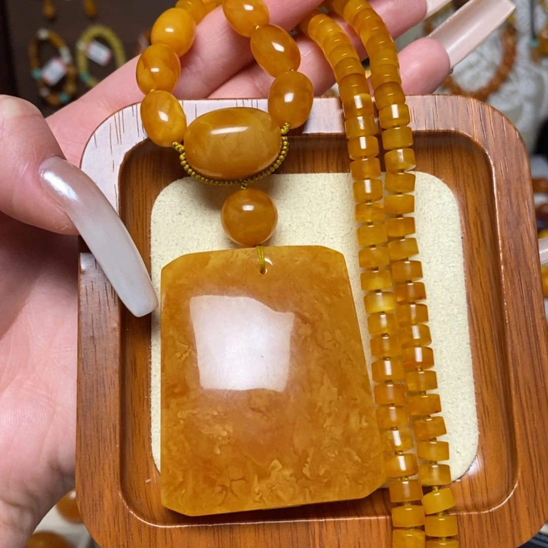 【闪购商品】蜜蜡颈饰未镶嵌项链