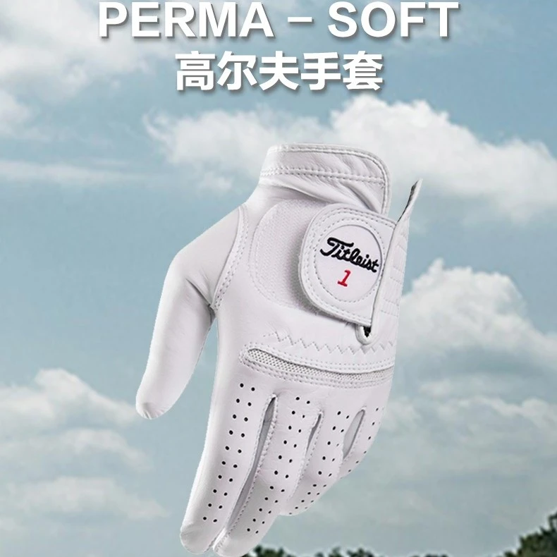 Titleist泰特利斯高尔夫手套男士小羊皮手套golf柔软透气手套