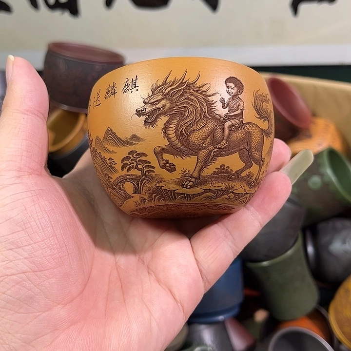 茶杯紫砂全手工紫砂主人杯