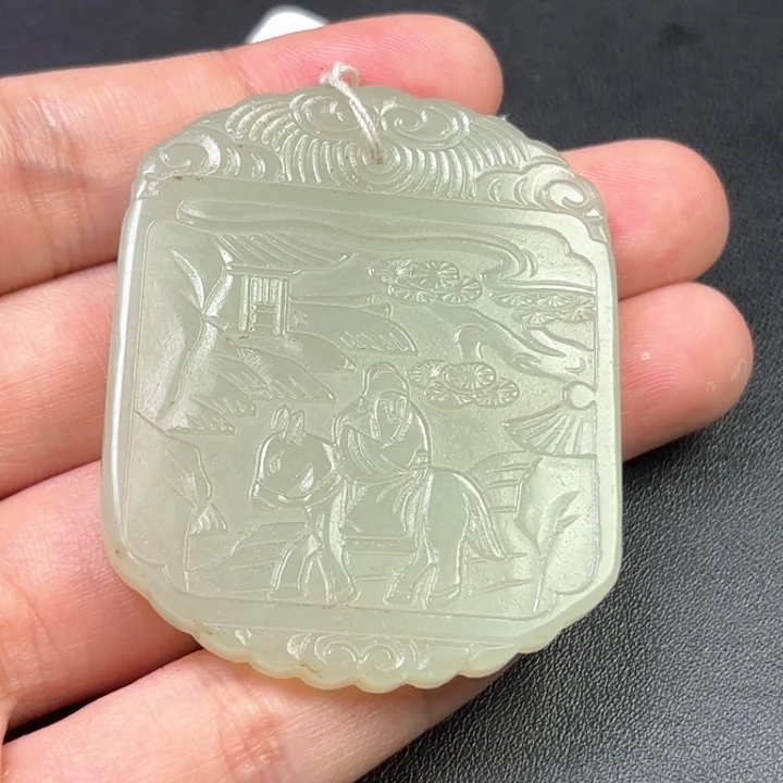 和田玉未镶嵌挂件