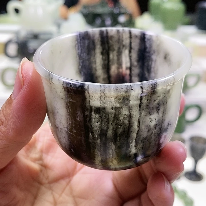 未镶嵌和田玉挂件茶杯95m l