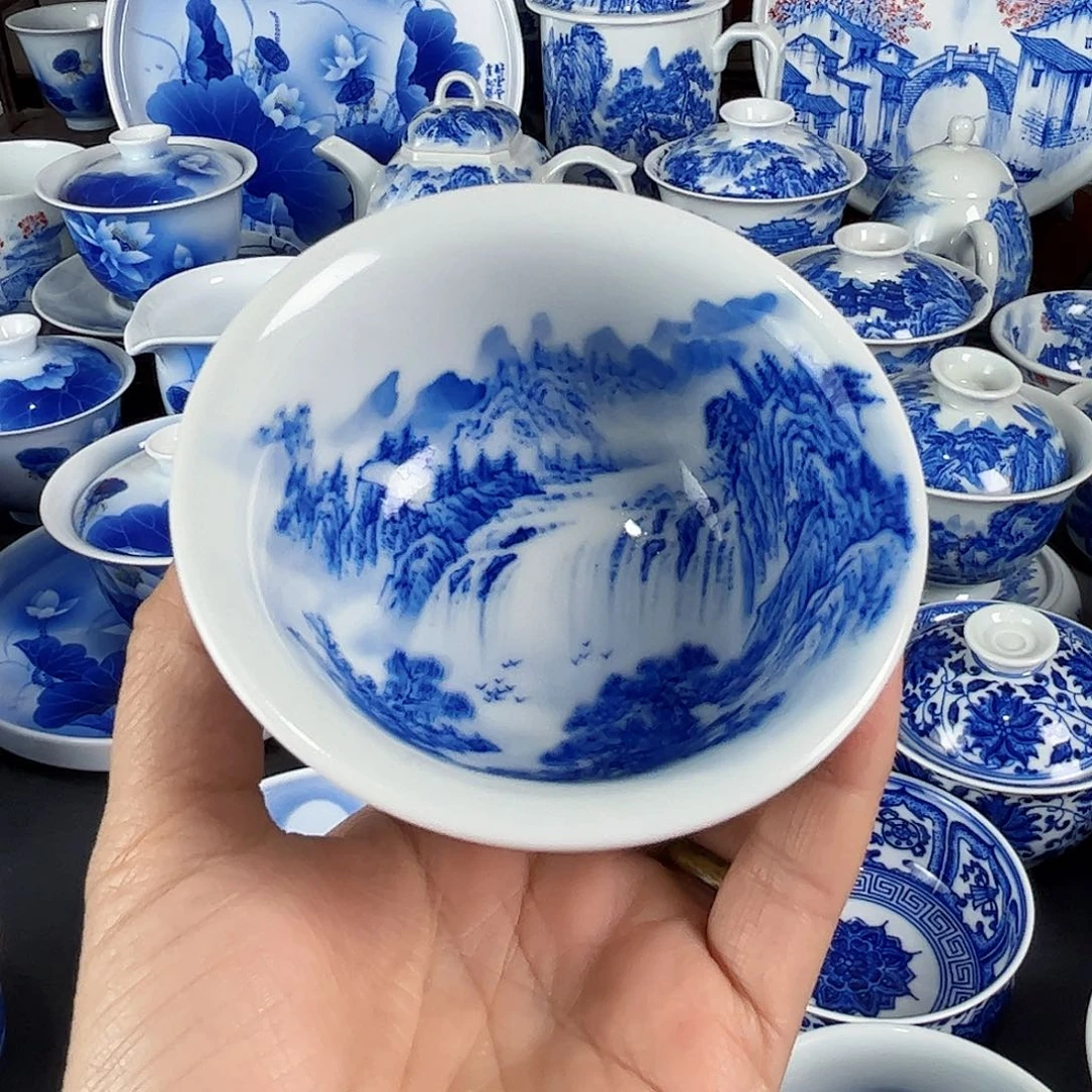 黑**钓景德镇陶瓷手工制作