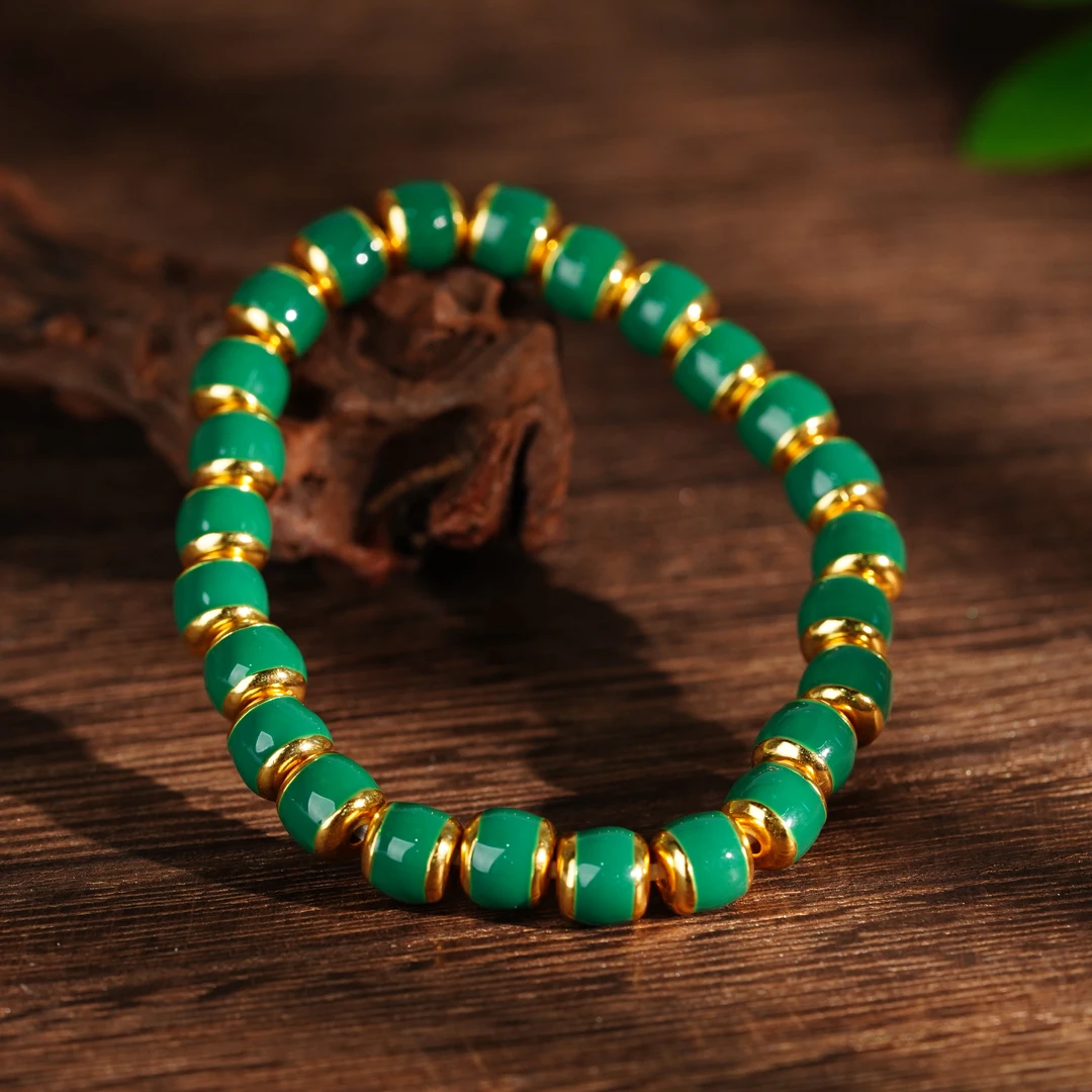 足银银制品 【小北严选】足银老型珠手串6-56H34X473【约6*7mm】25颗