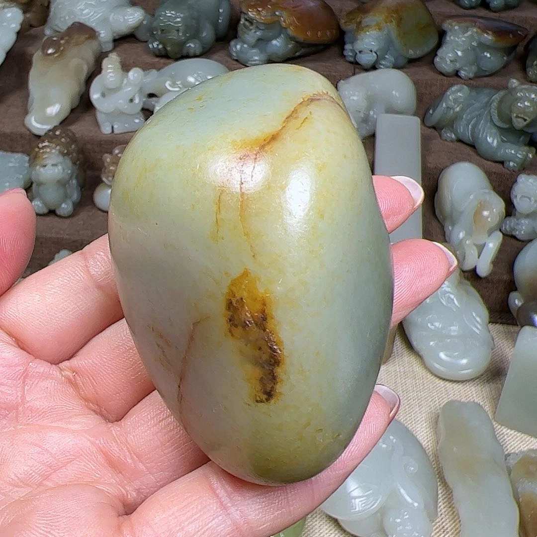 和田玉挂件未镶嵌头***猴