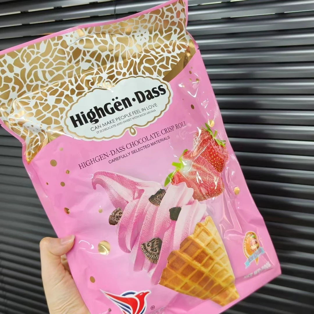 【手扶兄宠粉福利】YINGPA草莓牛奶原味冰淇淋甜筒300g