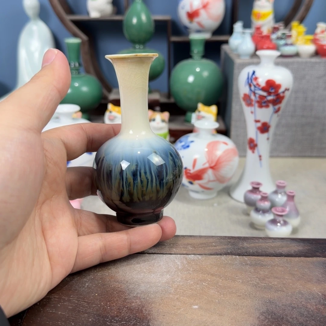 陶瓷手工小花器摆件