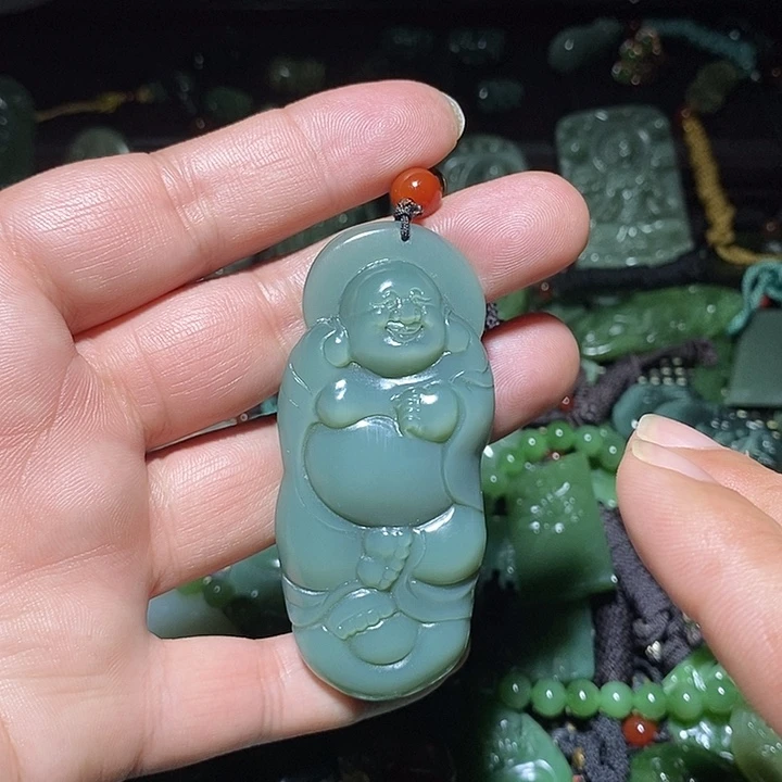 和田玉未镶嵌吊坠(不含链)