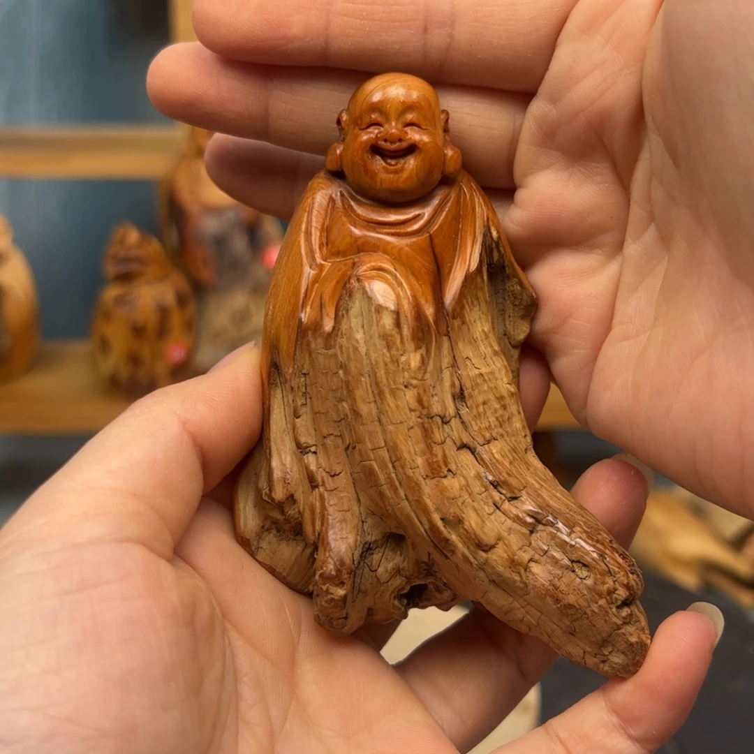 木浅*崖柏木摆件手把件