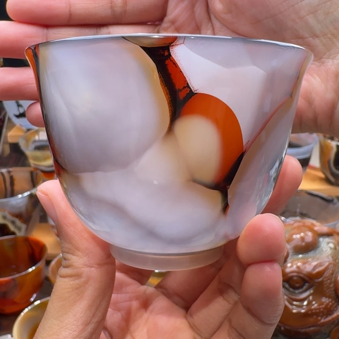 孤***督玛瑙/玉髓未镶嵌玛瑙茶杯