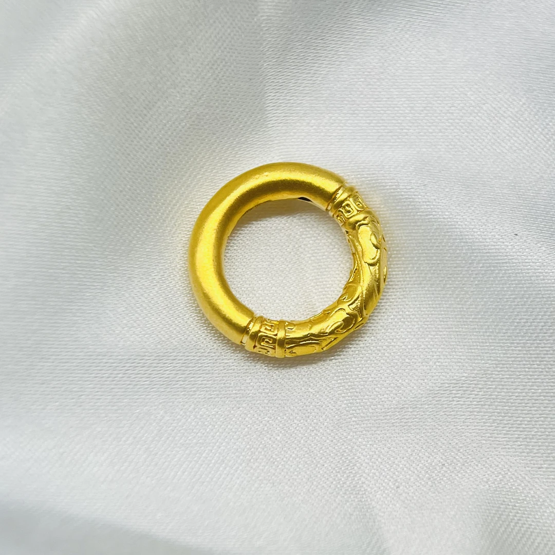 足金饰品/祥云乾坤圈平安扣/0.91/1A5E09178/Q