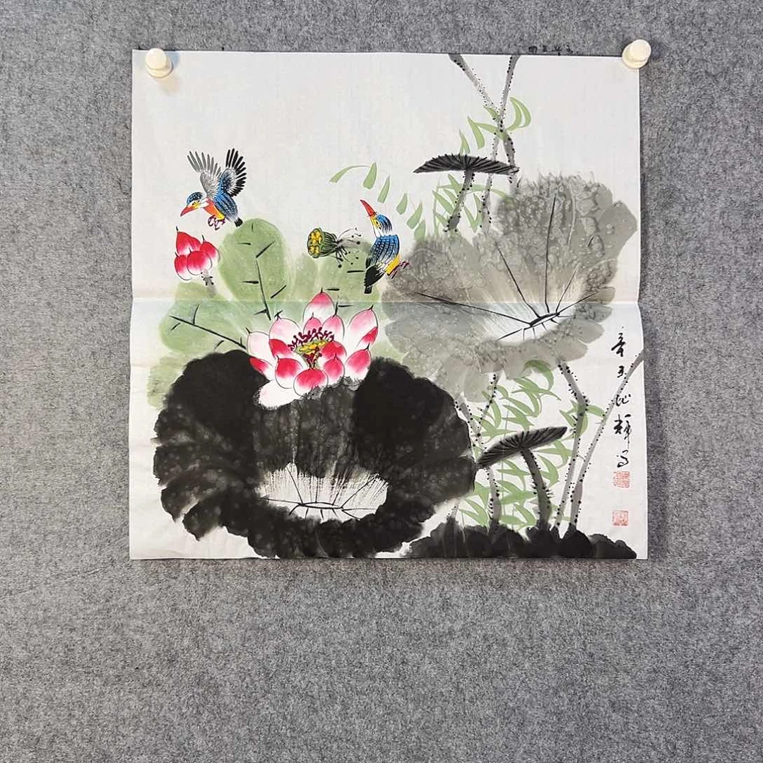 国画162 花鸟和花的颜色一样是我