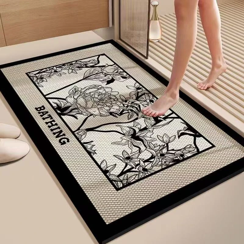 Q161-80*100硅藻泥卧室厨房厕所吸水速干地毯地垫耐脏易打理