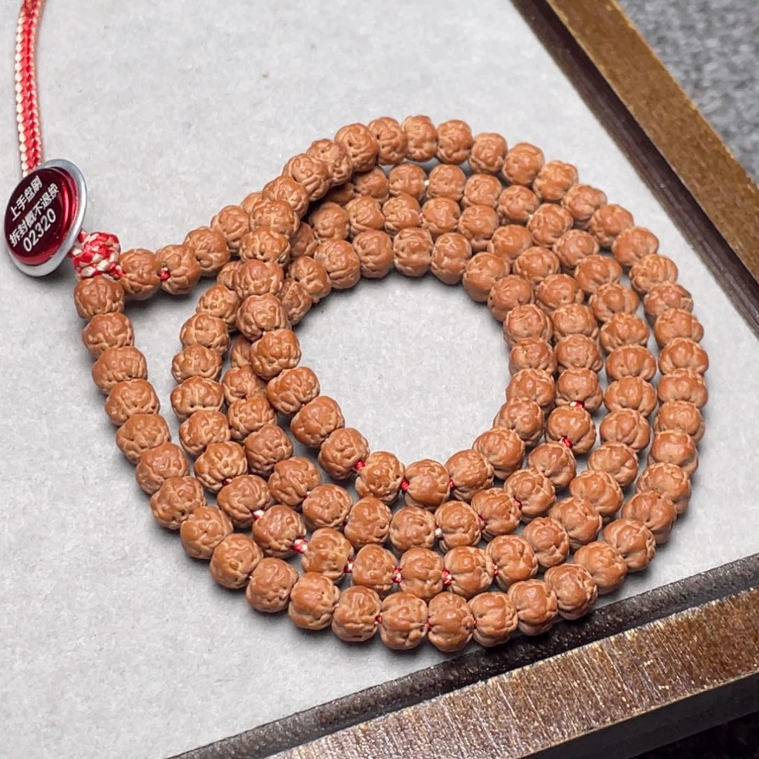 下***站金刚菩提手串超头定制款满S佛手尺寸6.5左右