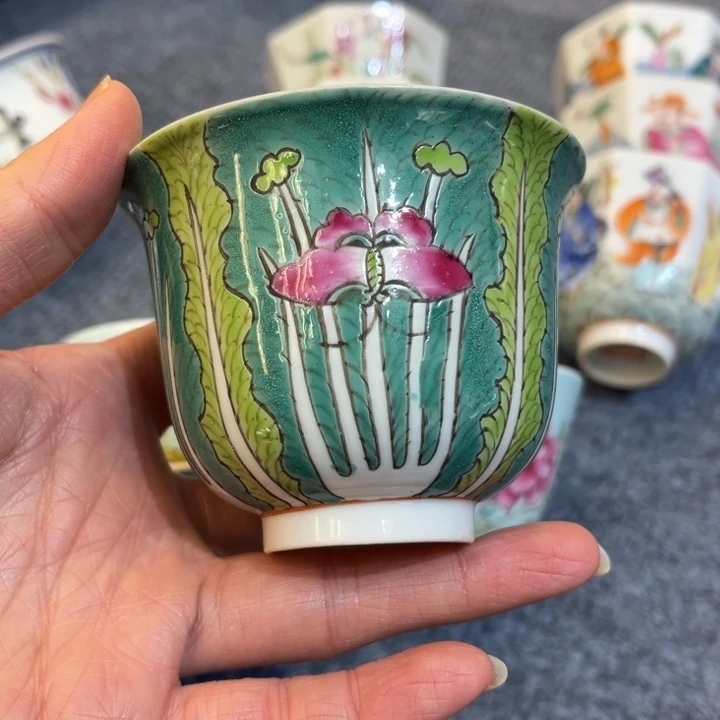 手绘茶杯盖碗陶瓷