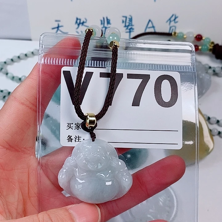 翡翠未镶嵌颈饰天然