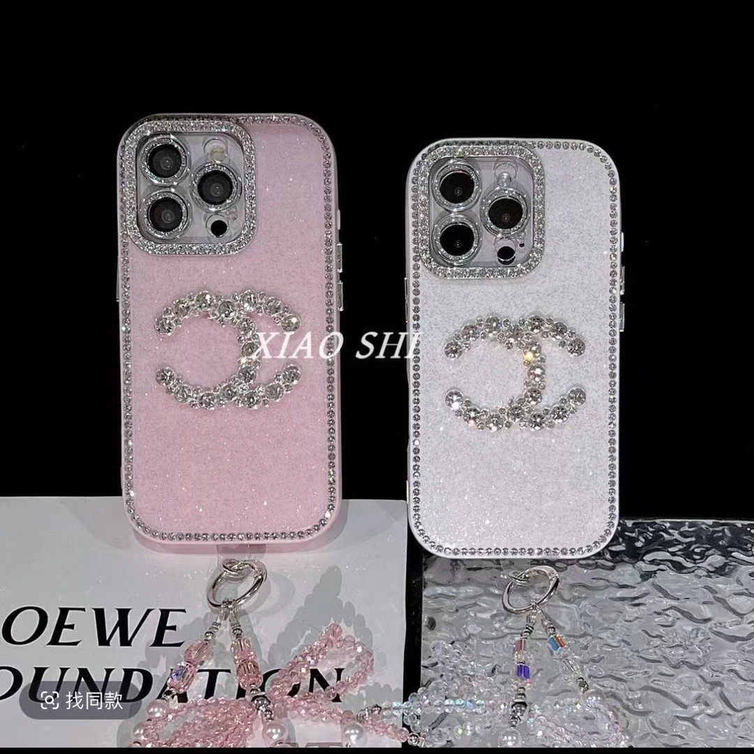 全包自带镜头膜满钻小香适用苹果iPhone16promax手机壳16/15/14