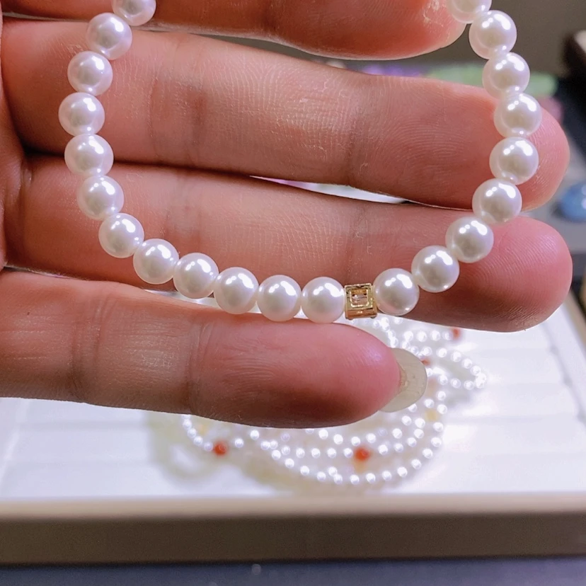 【闪购商品】水晶戒指未镶嵌6mm手链