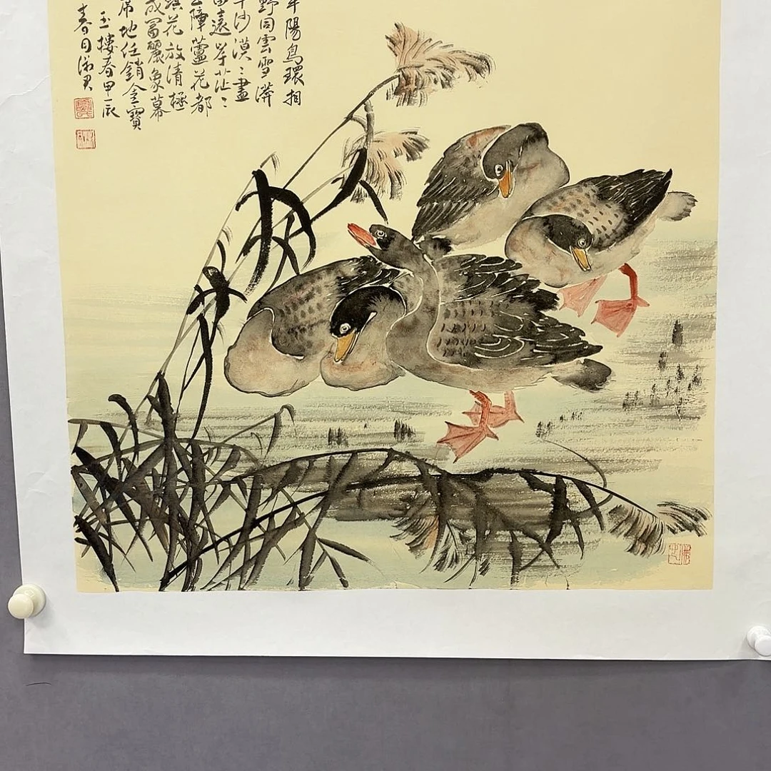 国画艺术家真人手绘