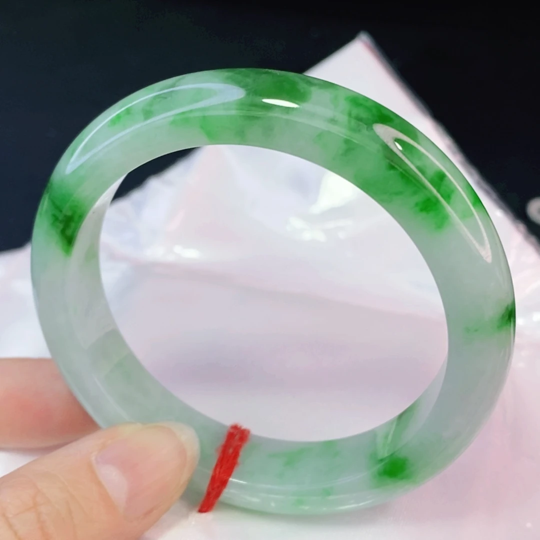 未镶嵌手镯翡翠56.8正圈 （34）