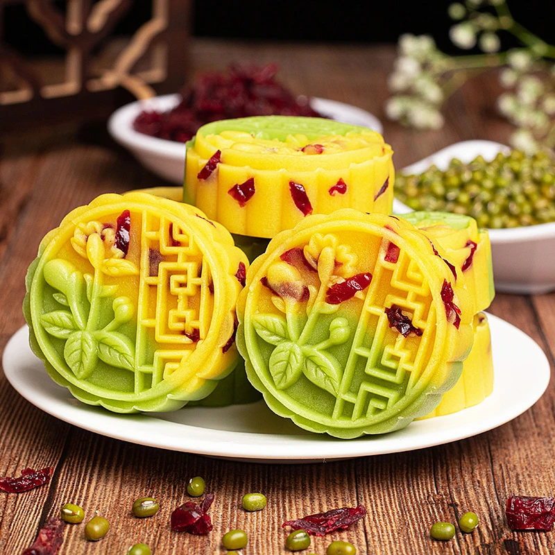 蔓越莓冰沙板栗绿豆糕独立包装老人儿童糕点心休闲网红零食精选h