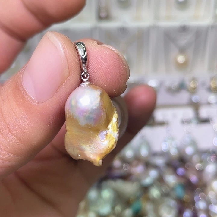 颈饰合金淡水珍珠90