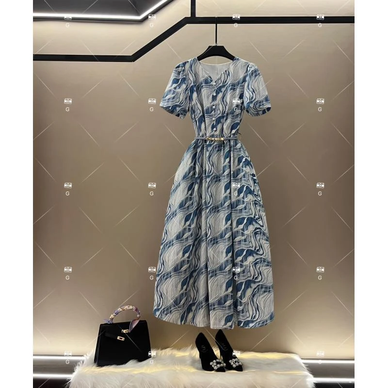 【露露】春夏优雅百搭时尚中国风女装连衣裙 GS-57050