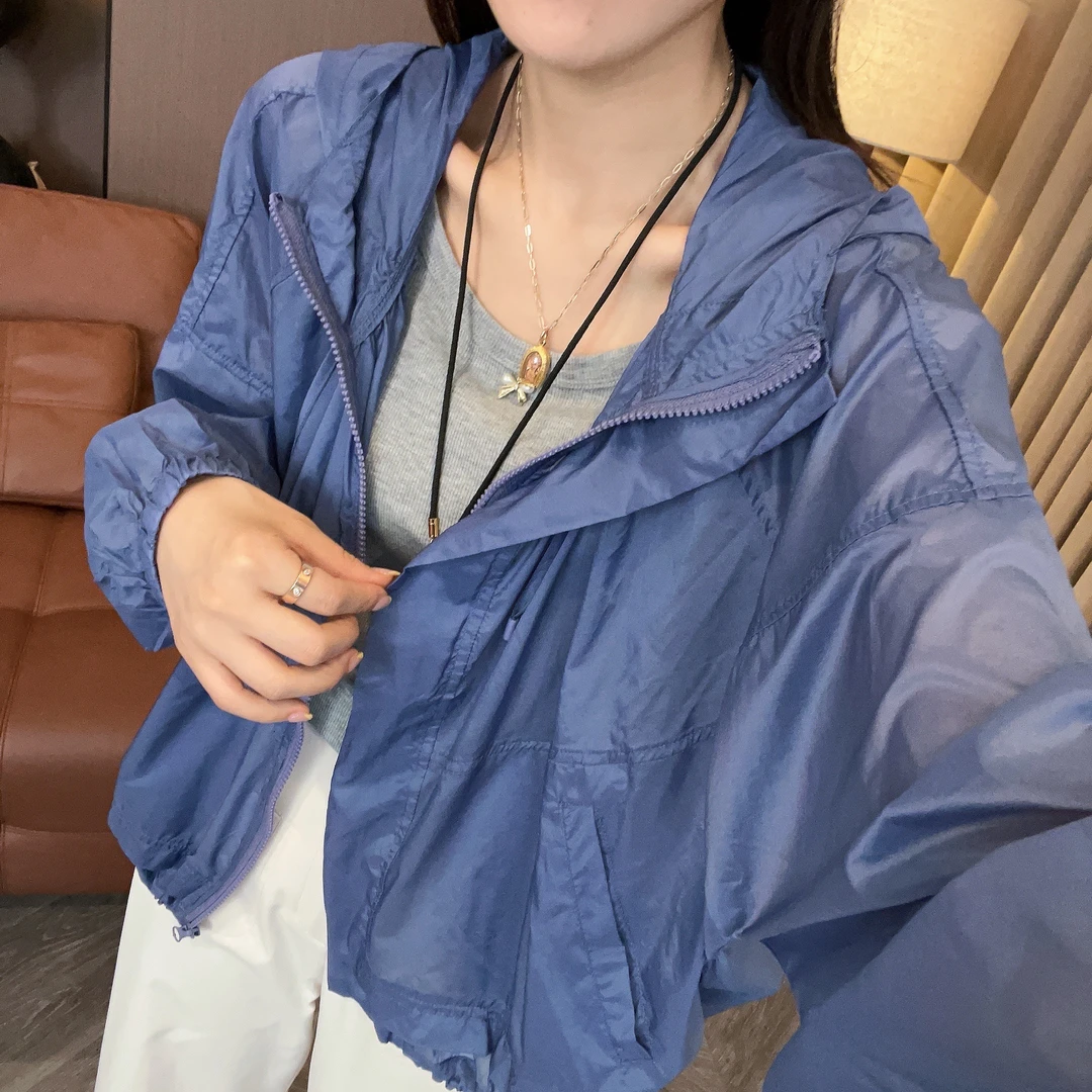 瑞瑞【防晒衣】夏季薄款休闲百搭短外套上衣女-D60AF