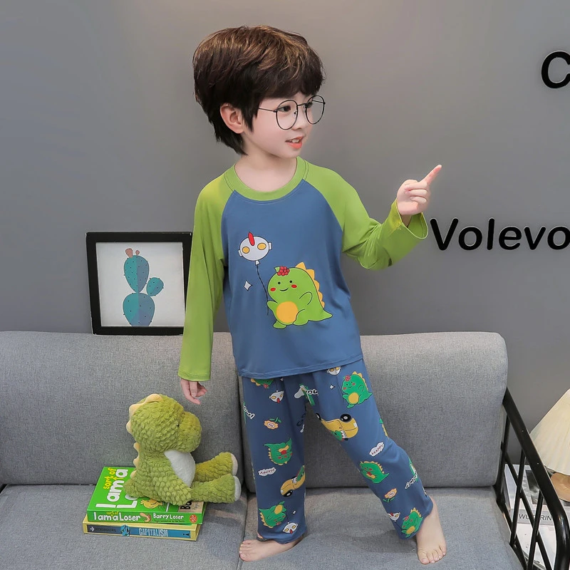 男童莫代尔夏季莫代尔2025睡衣3儿童新款家居服1-6岁吸汗空调服宝