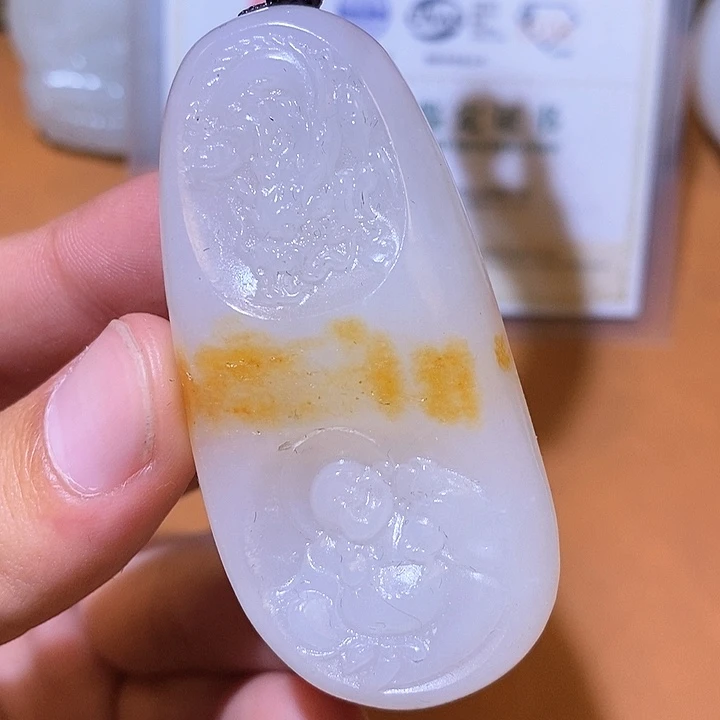 和田玉未镶嵌颈饰L8