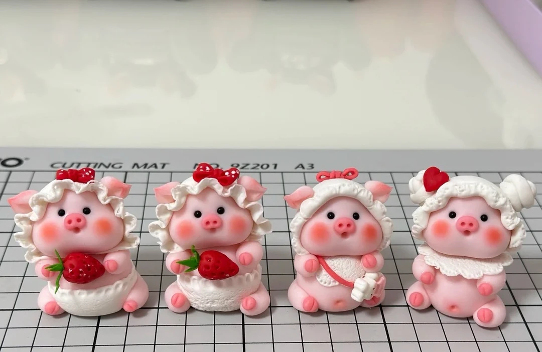 树脂粘土手工DIY黏土潮玩手作摆件