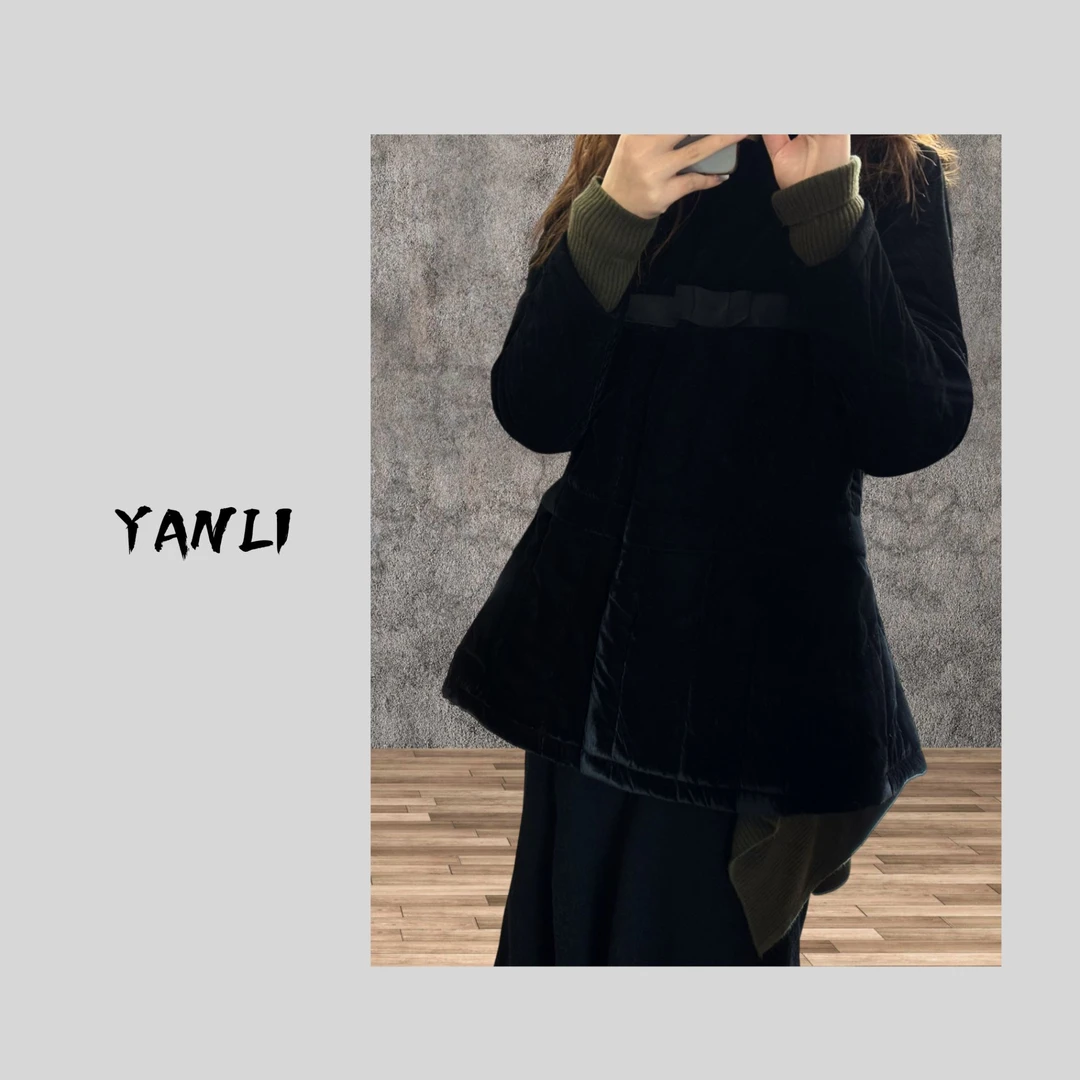 【YANLI】4335秋冬加厚夹棉丝绒蓬蓬棉衣