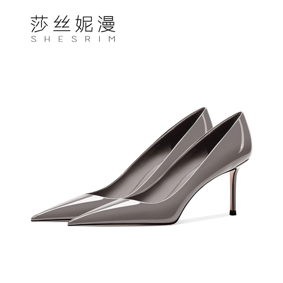 330-经典职业风设计高跟鞋女2025新款百搭尖头细跟女士浅口单鞋