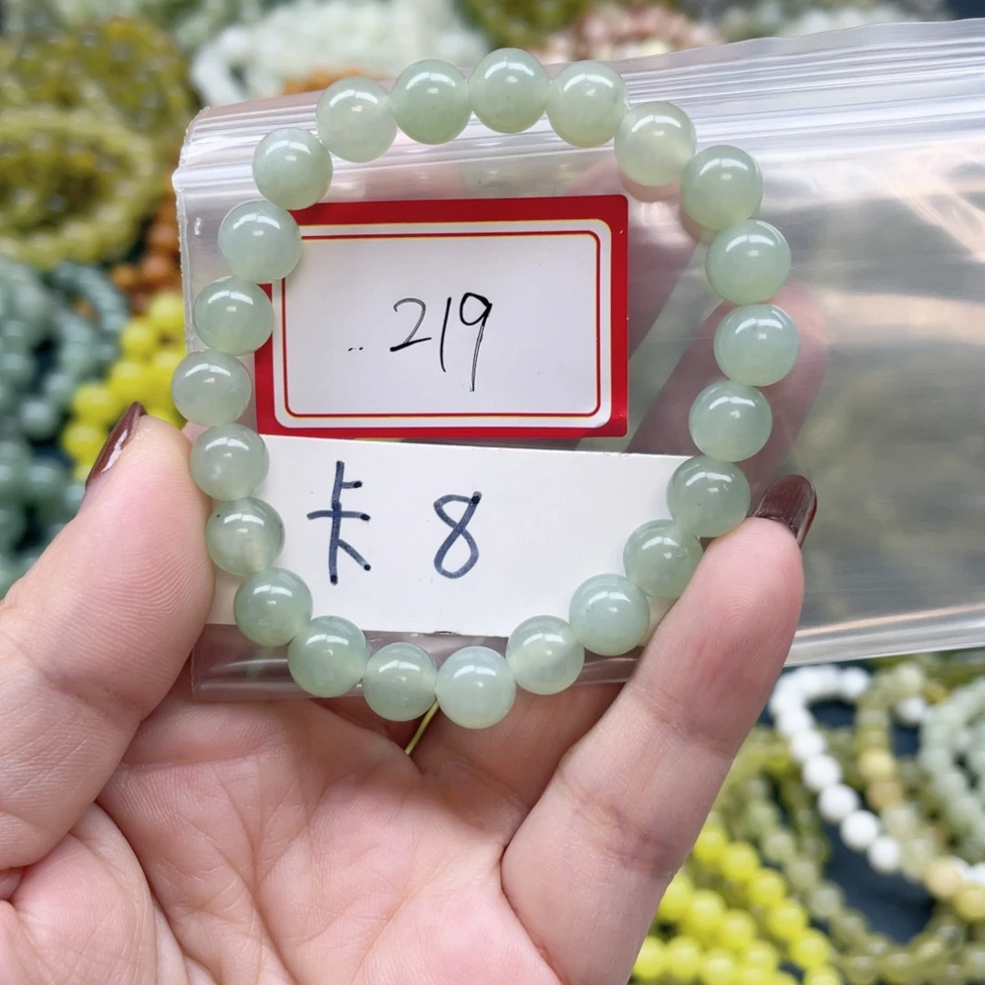 未镶嵌蛇纹石玉手链