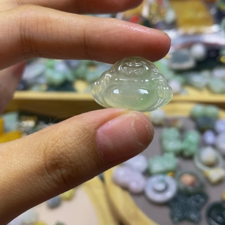 翡翠未镶嵌挂件天然缅甸翡翠