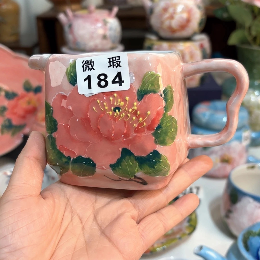 景德镇手绘高温釉下彩陶瓷茶具
