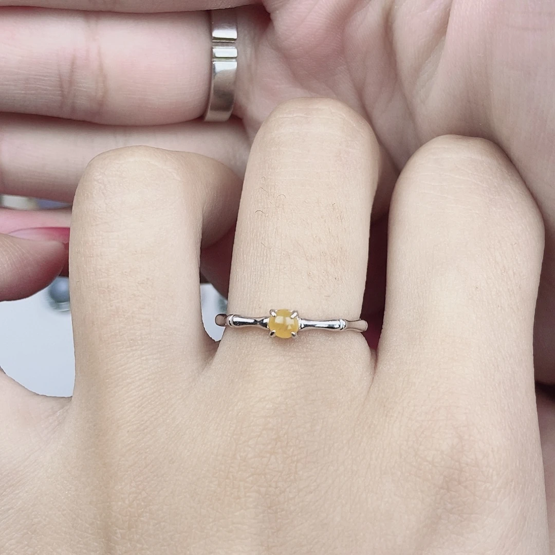 翡翠银S925镶嵌戒指06