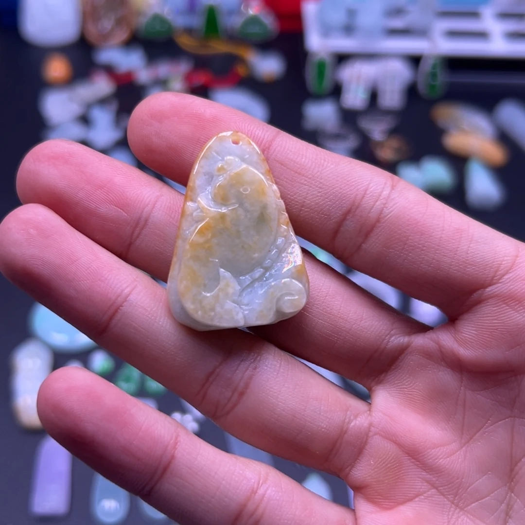 翡翠未镶嵌吊坠(不含链)