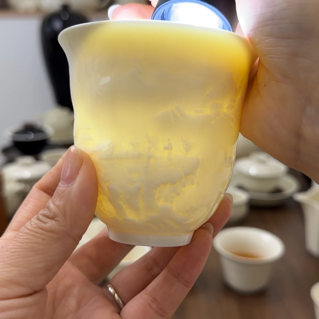 微瑕孤舟缩影杯不发礼盒