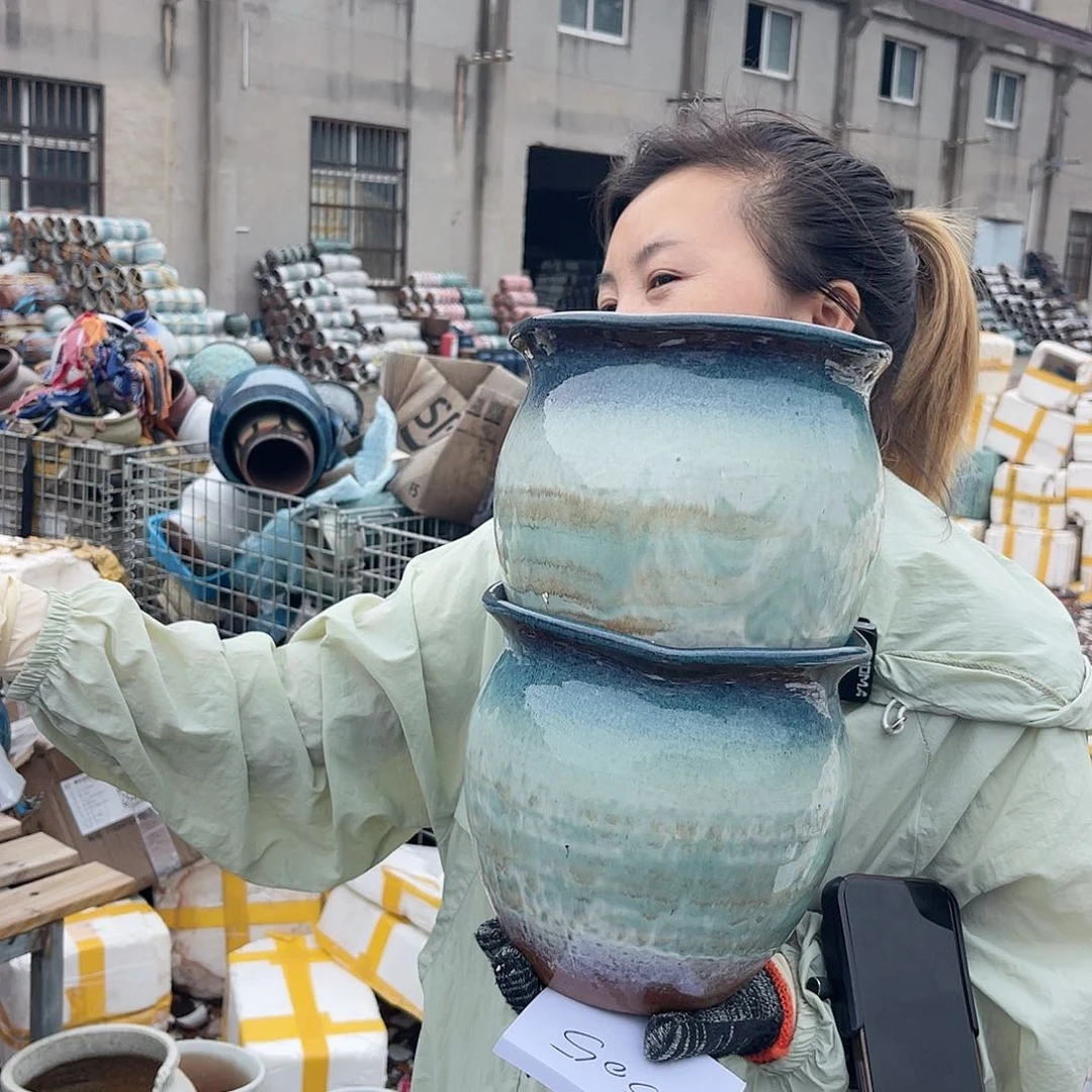 紫砂花盆王嫂花盆0609-505高19口19