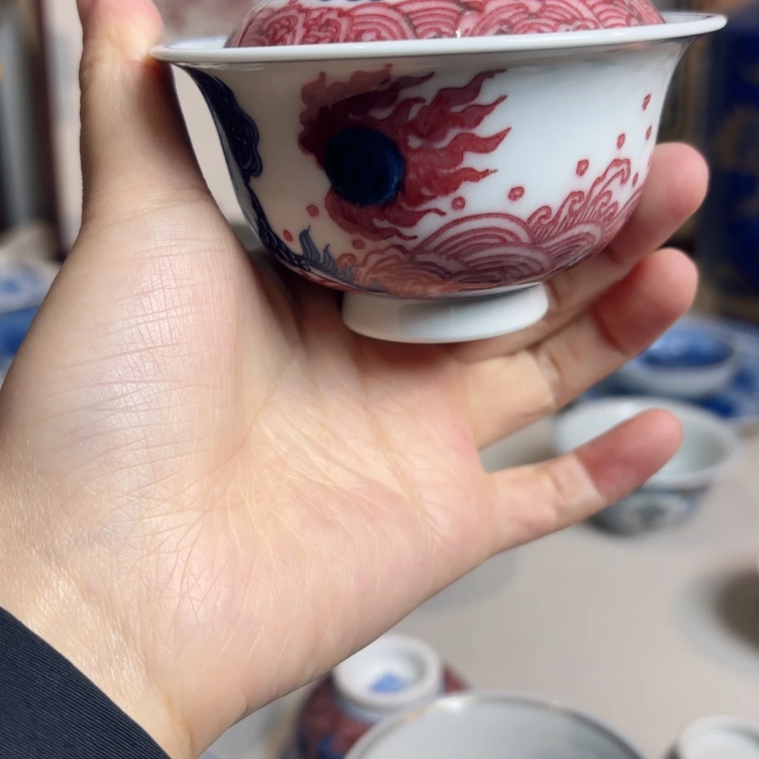 青花釉里红 嘎嘎好看