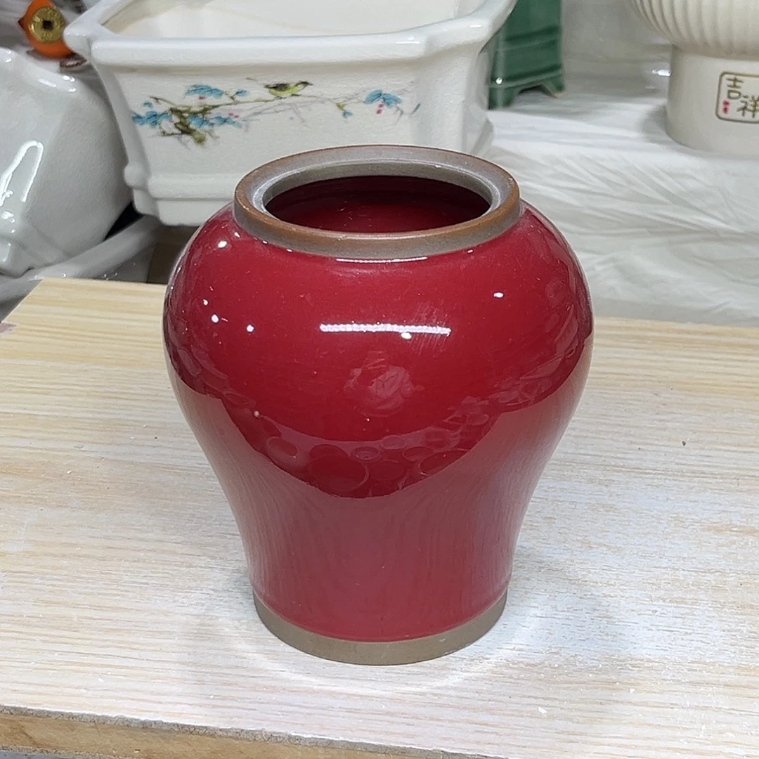 陶瓷绿植多肉微瑕花盆口径7*14