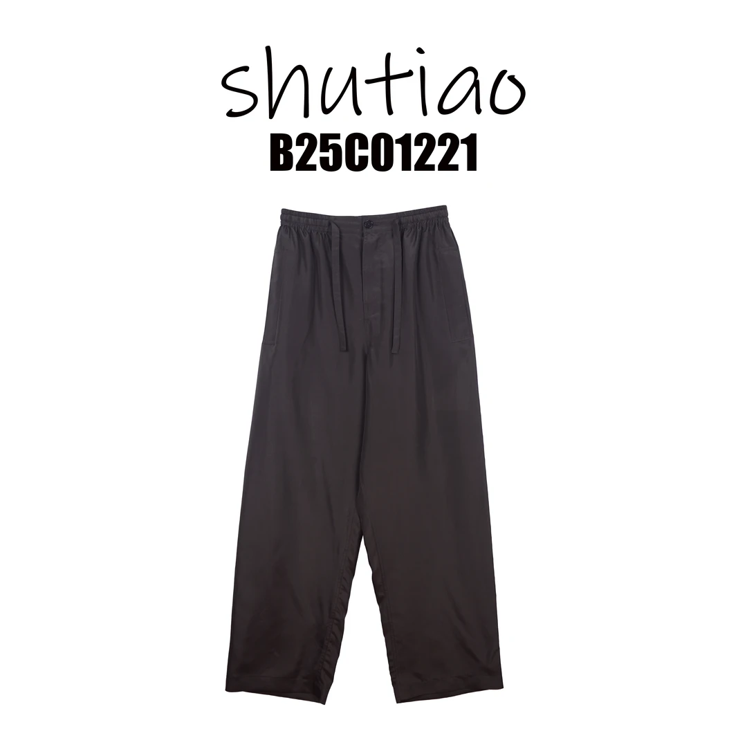 【SHUTIAO】2025夏季：新款小众设计款裤子B25C01221