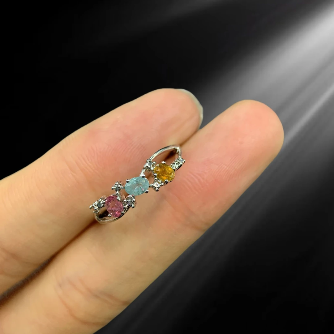 简约款三颗椭圆形精工戒指283