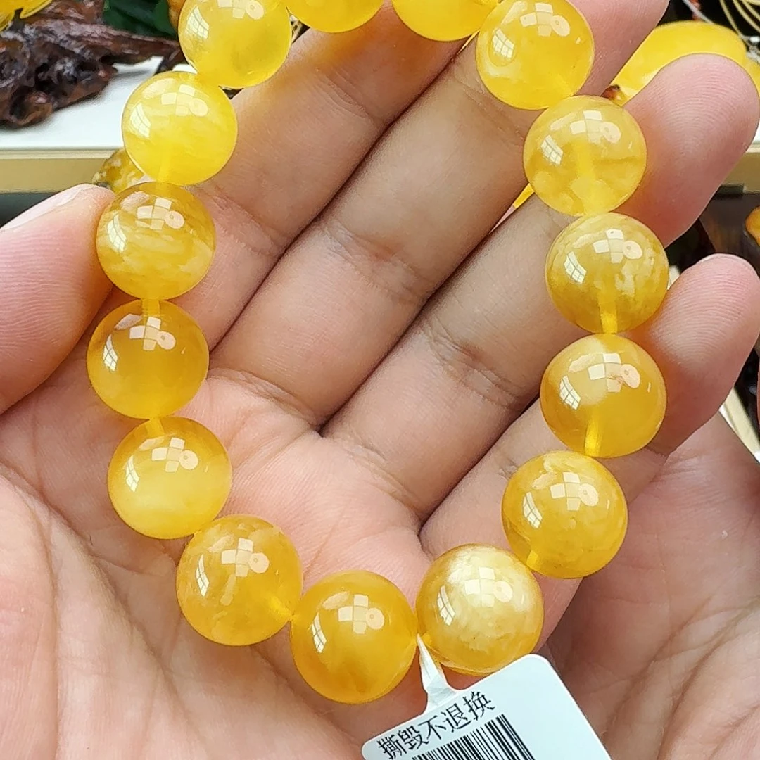 蜜蜡颈饰未镶嵌假一赔十，0420