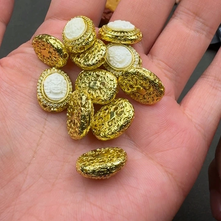 琥珀未镶嵌耳饰蜜蜡背云一个随机发