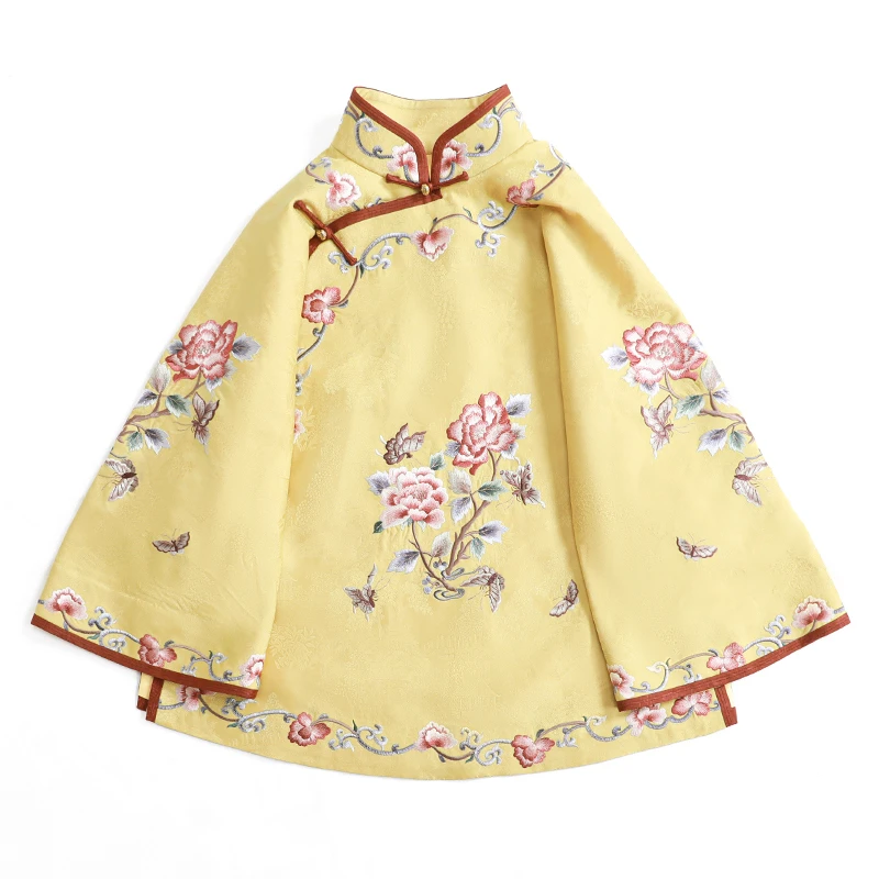 「招风蝶舞」丽古龙复古中国风手工原创设计感刺绣国潮女装汉服上衣