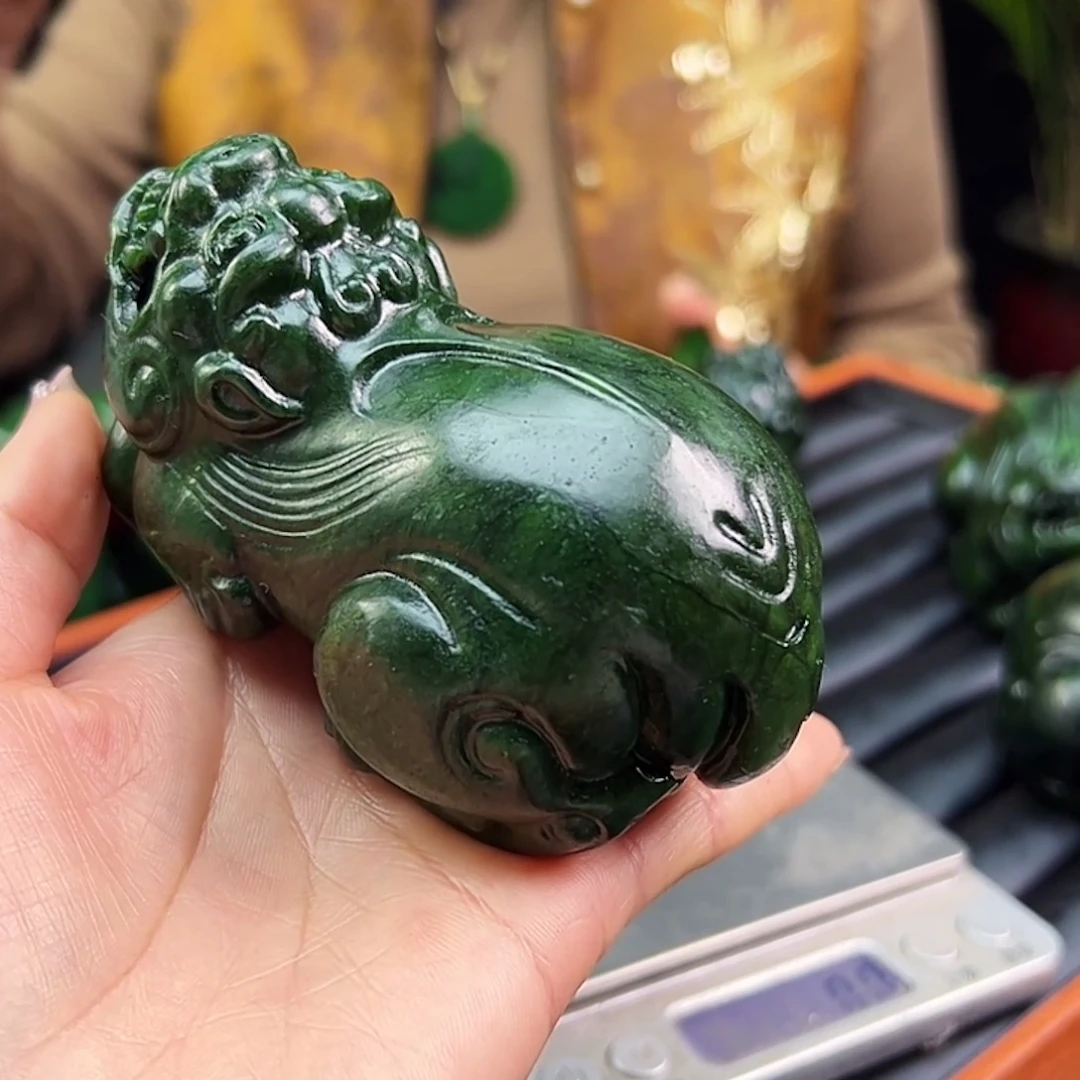 和田玉（碧玉）未镶嵌摆件
