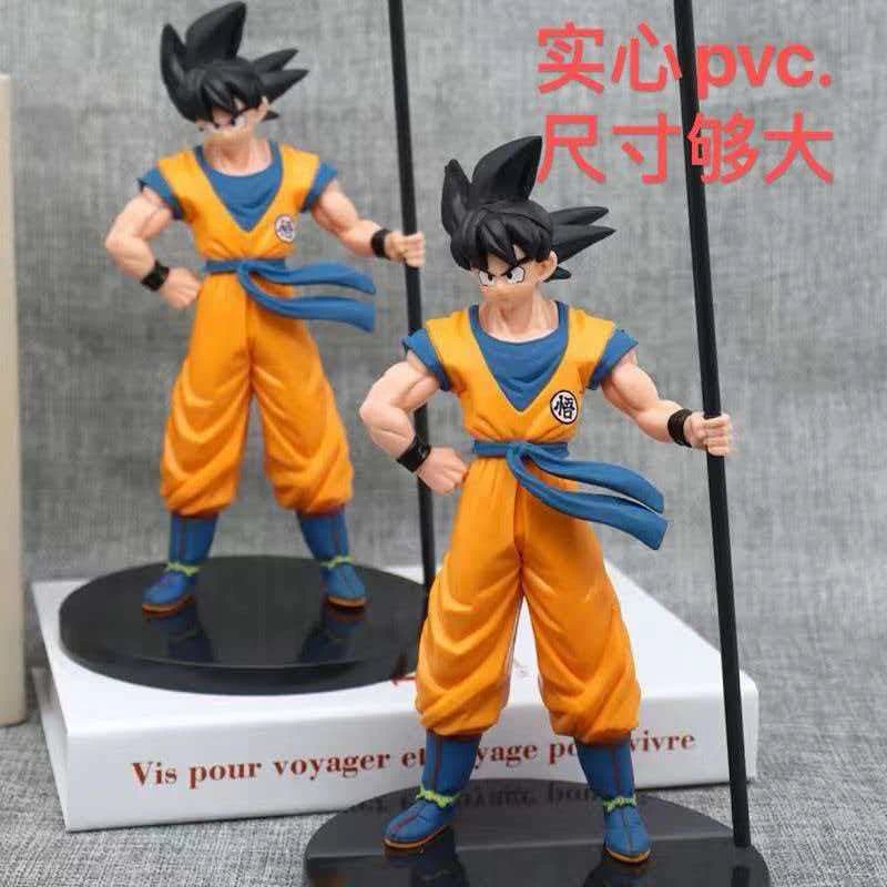 清仓福利 七龙珠二十周年纪念双棍孙悟空客厅家居摆件高约25cm